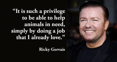 International Animal Rescue receives large donation from Ricky Gervais